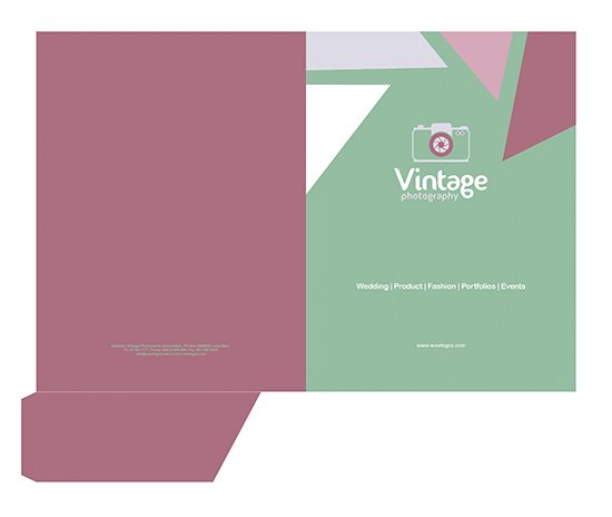 Print - pocket folder templates