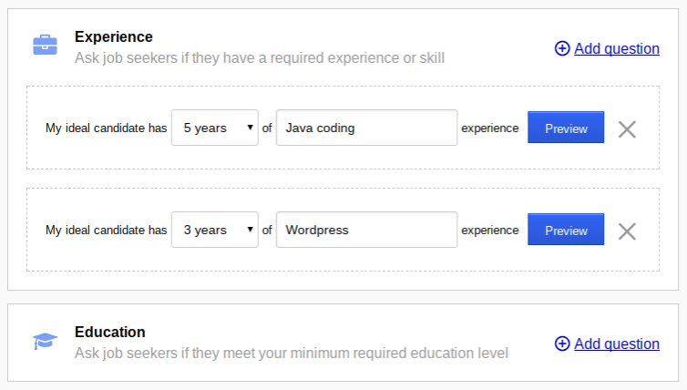 IT Recruitment: Questionnaire